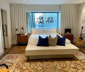 John Lennon and Yoko Ono moved the mattress under this window so the hotel now has a bed there and says many guests use it rather than the main suite. CYNTHIA MCLEOD/TORONTO SUN