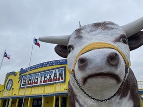 The Big Texan in Amarillo is a uniquely West Texas dining experience. IAN SHANTZ/TORONTO SUN