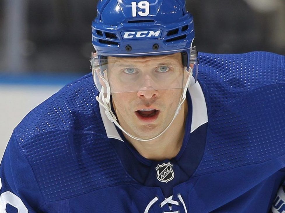 Jason Spezza of the Toronto Maple Leafs prepares to face the New News  Photo - Getty Images