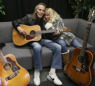 Gordon Lightfoot and his wife Kim pose for a photo in Oshawa, Nov. 16, 2018, a day before his 80th birthday.