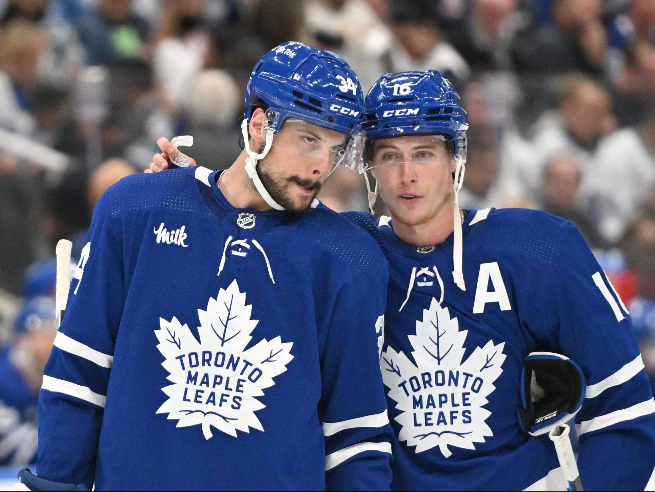 The Maple Leafs are sponsored by MILK. What if other teams had