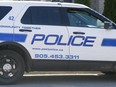 Peel Police vehicle is seen in Brampton on April 29, 2022.