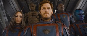 Chris Pratt’s Star-Lord leads the Guardians of the Galaxy on a mission to save Rocket Raccoon in the third and final instalment.