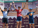 Transgender cyclist Austin Killips won the Tour of the Gila in the women's category.