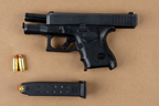 This handgun was one of the weapons seized in the jewel store busts. PEEL POLICE