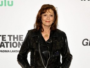 Susan Sarandon attends a special screening of "Taste The Nation" Season Two, hosted by Glossier, Cherry Bombe, and The Cinema Society, at Crosby Street Hotel in New York City, May 5, 2023.