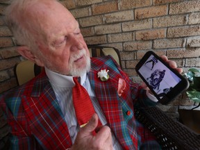 Don Cherry speaks about NHL playoff fisticuffs (like the Luke Schenn/Tanner Jeannot heavyweight tilt) at his Mississauga home on April 21, 2023. (Jack Boland/Toronto Sun)