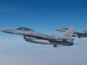 F-16s take part in a NATO media event