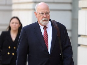 Special Counsel John Durham departs the U.S. Federal Courthouse in Washington, D.C., May 17, 2022.