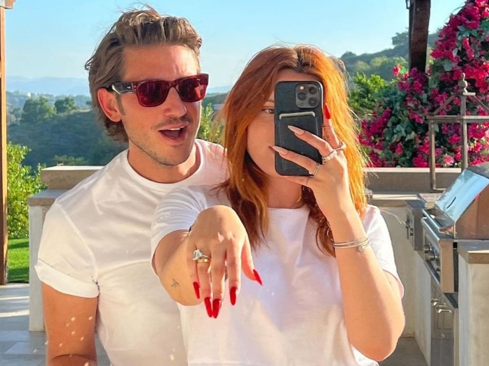 Bella Thorne engaged to boyfriend Mark Emms after year of dating