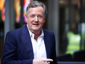 Journalist and TV presenter Piers Morgan leaves the BBC Headquarters in London, Britain, January 16, 2022.