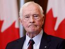 David Johnston, special rapporteur on foreign interference, holds a press conference about his findings and recommendations in Ottawa, May 23, 2023.