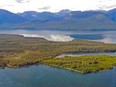 The proposed site of the Ksi Lisims LNG project at Wil Milit at the northern tip of Pearse Island in the Portland Canal, north of Prince Rupert, B.C.