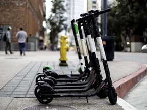 Electric scooters.