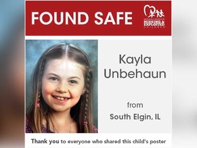 Kayla Unbehaun is pictured in an Instagram post by the National Center for Missing and Exploited Children.