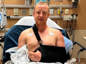 Kevin Miller recovers at Lions Gate Hospital
