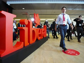 Prime Minister Justin Trudeau takes part in the Liberal convention in Ottawa, Thursday, May 4, 2023. Federal Liberals are billing their party convention this week as a chance to contrast what they say is their more positive and optimistic vision for Canada with the 