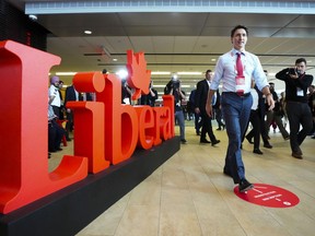 Prime Minister Justin Trudeau takes part in the Liberal convention in Ottawa, Thursday, May 4, 2023. Federal Liberals are billing their party convention this week as a chance to contrast what they say is their more positive and optimistic vision for Canada with the "politics of anger" being stoked by their chief opponents.