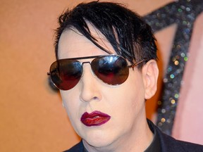 Marilyn Manson is seen in 2016.