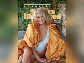 Martha Stewart is pictured on the cover of Sports Illustrated Swimsuit Issue.