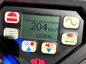 The OPP have nabbed a man who allegedly was driving at twice the speed limit on Hwy. 401.