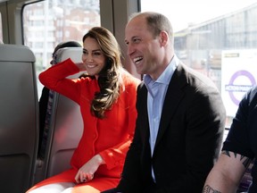 Prince William and Princess Catherine - Elizabeth Line 2023 - Getty