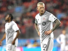 Toronto FC's Federico Bernardeschi is seen during MLS action against New York Red Bulls in Toronto on Wednesday May 17, 2023.Toronto FC is no stranger to drama or power struggles over the years and has aired its dirty laundry again.