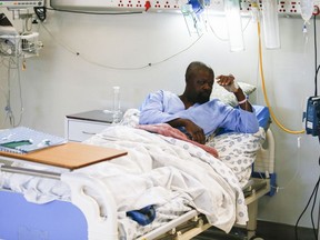A patient recovers from cholera at the Jubilee District Hospital