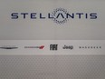 The Stellantis logo is seen during the New York International Auto Show, in Manhattan, New York City, U.S., April 5, 2023.