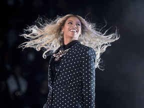 Beyonce performs at a Get Out the Vote concert for Democratic presidential candidate Hillary Clinton at the Wolstein Center in Cleveland, Ohio, Nov. 4, 2016.