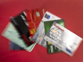 Credit cards shown in Halifax