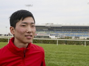 Jockey Kazushi Kimura in front of Woodbine Rcetrack on Friday October 19, 2018. (Veronica Henri/Toronto Sun/Postmedia Network)