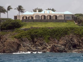 Jeffery Epstein's estate on Little Saint James Island