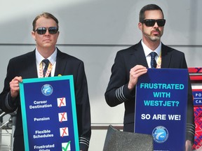 Westjet pilots stage an informational picket