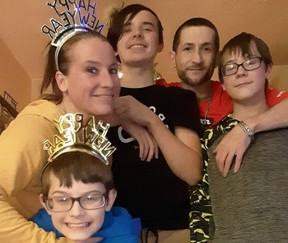 Mom, dad and three sons