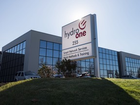 A Hydro One office is pictured in Mississauga on November 4, 2015.