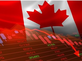 Canadian econony stock photo