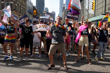 Toronto mayoral candidate Josh Matlow dances.