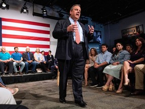 Former New Jersey Governor Chris Christie speaks during a New Hampshire Town Hall at Saint Anselm College in Goffstown, N.H., on June 6, 2023.