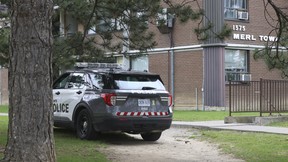 Police respond to the scene after a six-year-old girl was attacked by at least one dog.