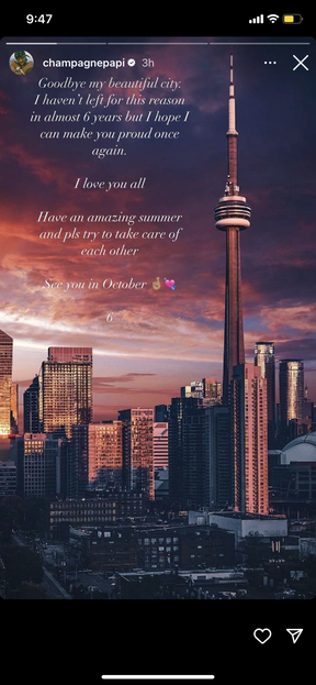 Drake Instagram Story