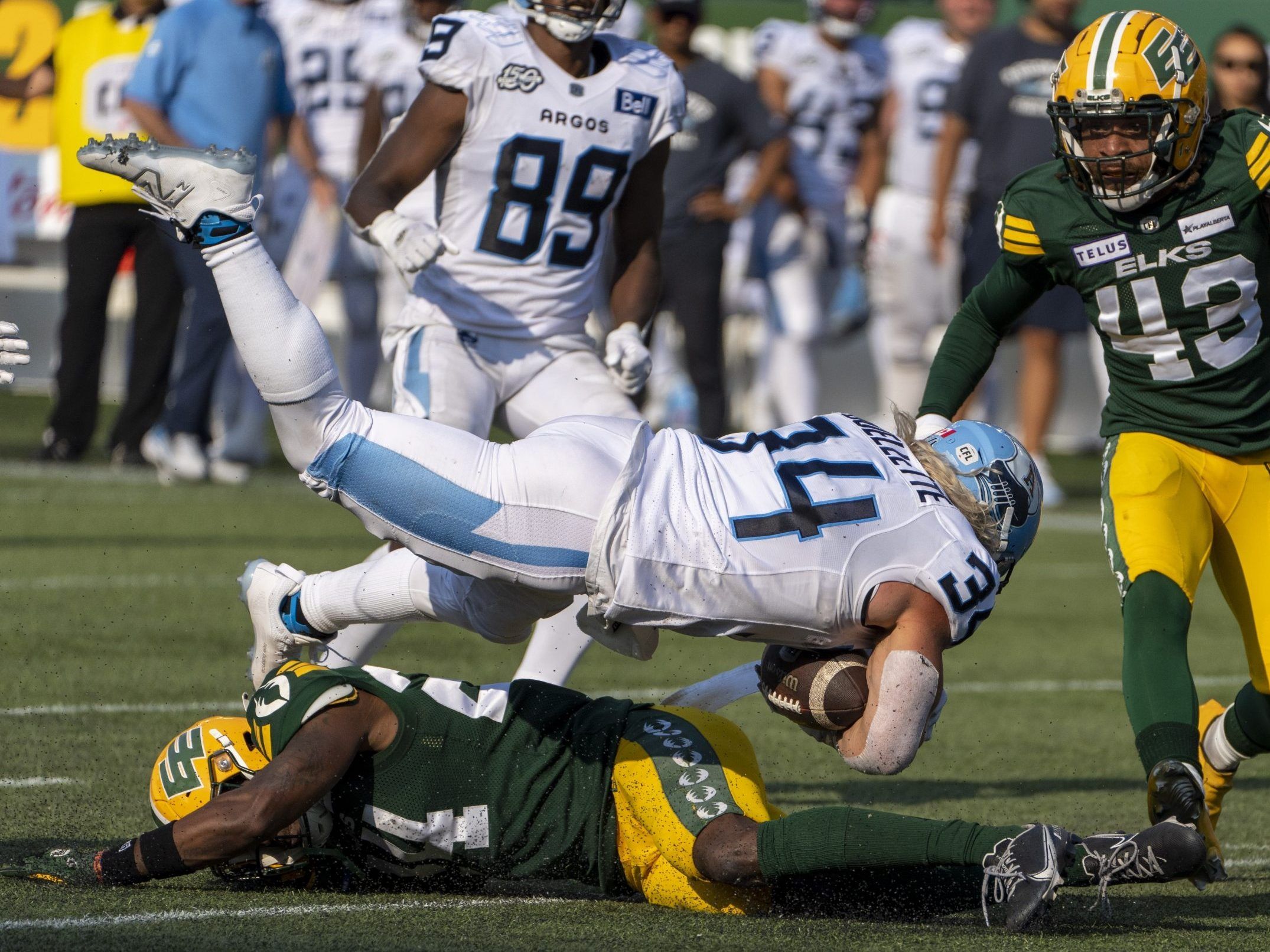 Eskimos come from behind to beat Argos, clinch playoff berth - Edmonton