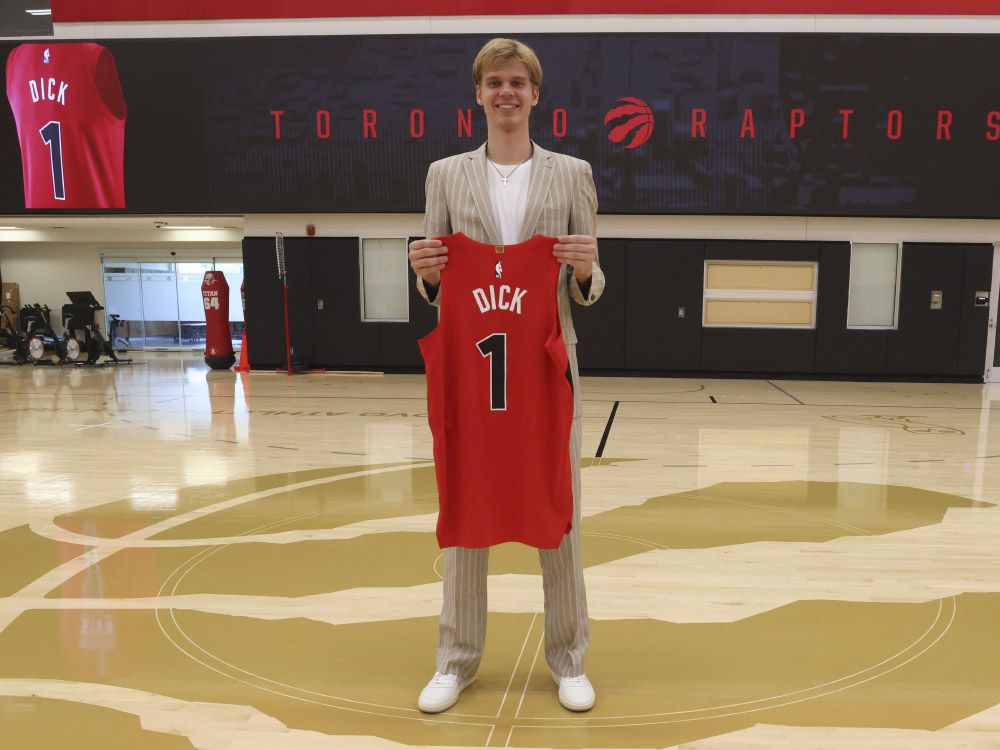 Shout out to Rexdale.' The Raptors' first Canadian draft pick