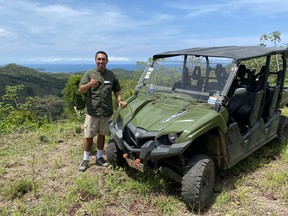 Tour guide Naron gives a thumbs up during our Blue Zone off-road tour offered by Hotel Punta Islita. IAN SHANTZ/TORONTO SUN