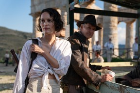 Phoebe Waller-Bridge and Harrison Ford in Indiana Jones and the Dial of Destiny