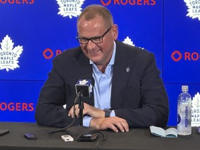 Brad Treliving showed he can be quick with the quips