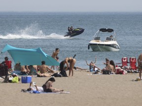 Time for some fun in the sun at Woodbine Beach as the temperature soared to 35C making Toronto the hottest place in the country on Friday June 2, 2023.