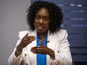 Mitzie Hunter meets with the Toronto Sun editorial board.