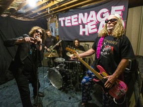 Teenage Head performs at a basement studio