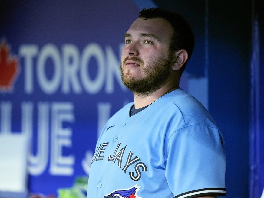 TORONTO, ON - AUGUST 03: Toronto Blue Jays Catcher Alejandro Kirk